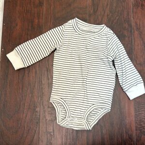 Carter’s Long Sleeve Striped Onesie